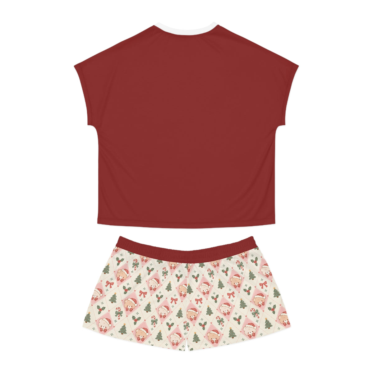 Cute Kawaii Christmas Tree Pile Pajama Set